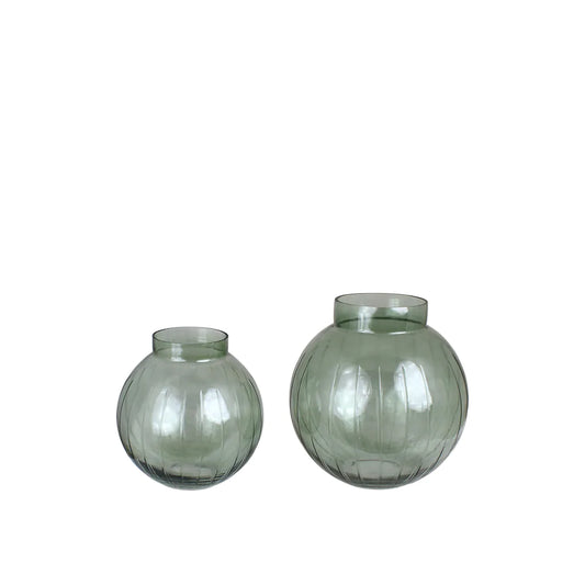 Vase 'Alinde' in grün, medium