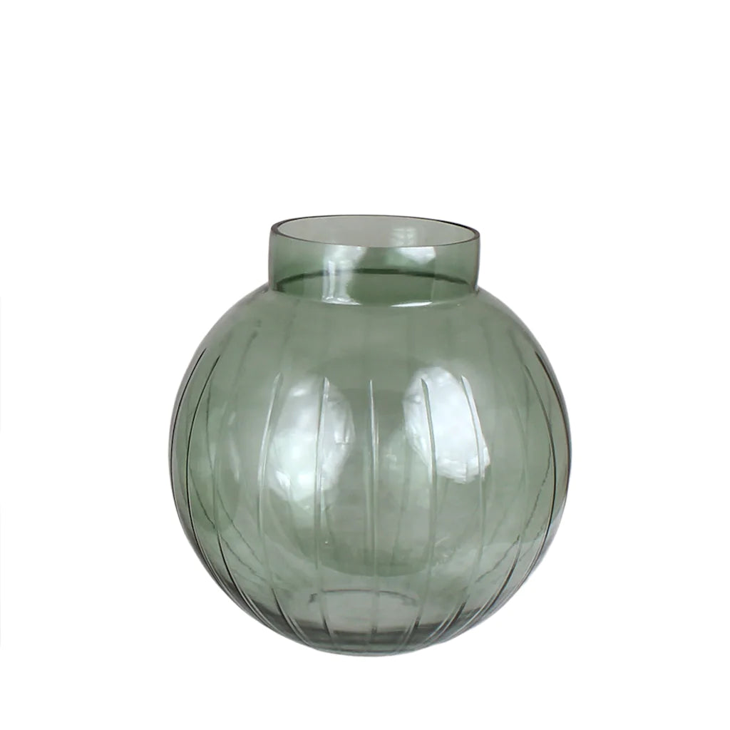 Vase 'Alinde' in grün, medium