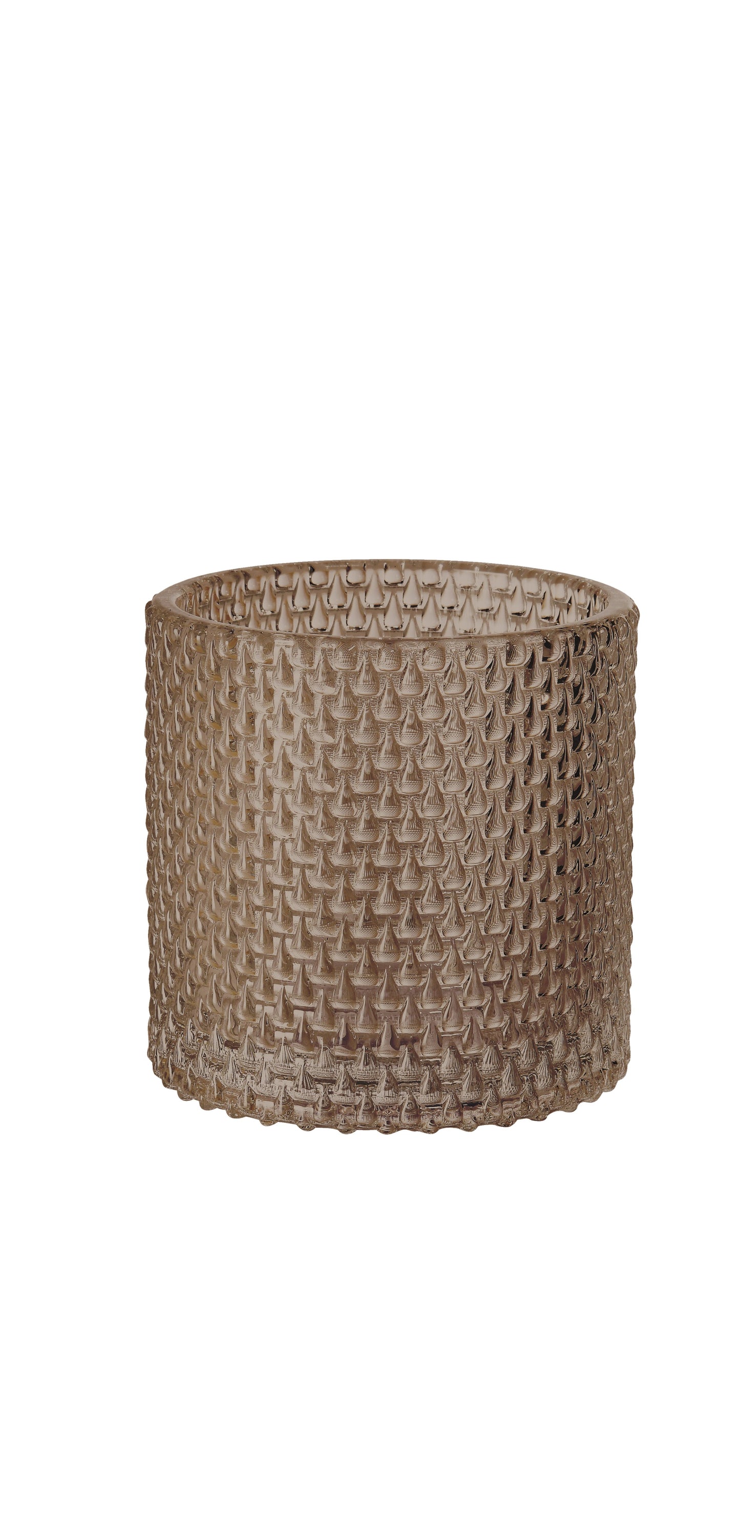 Kerzenhalter 'Calm', Glas - Grau