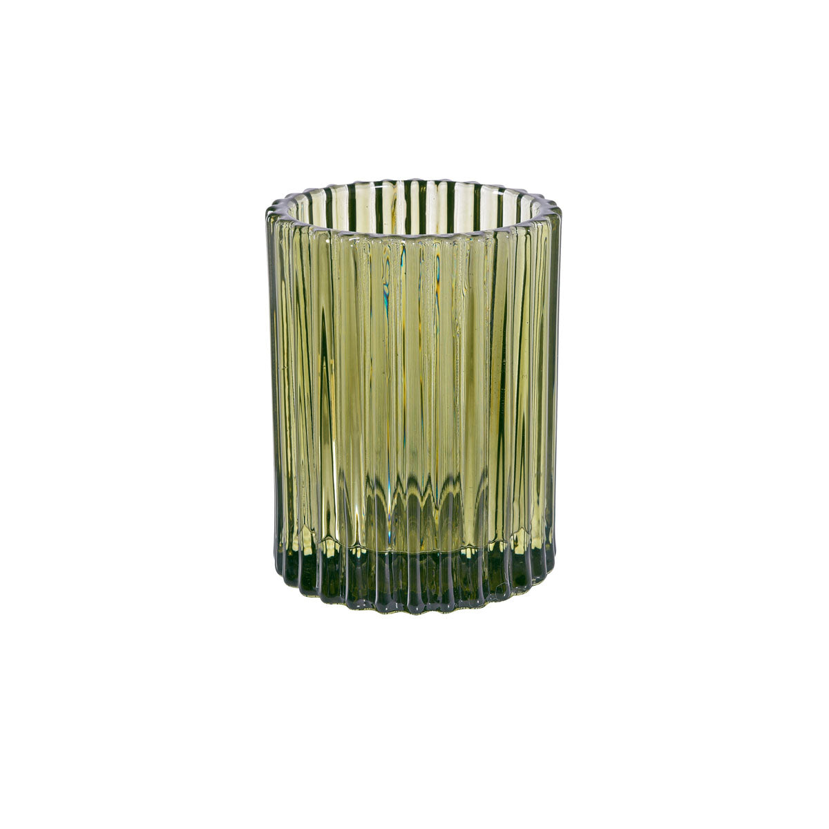 Kerzenhalter aus Glas, grün