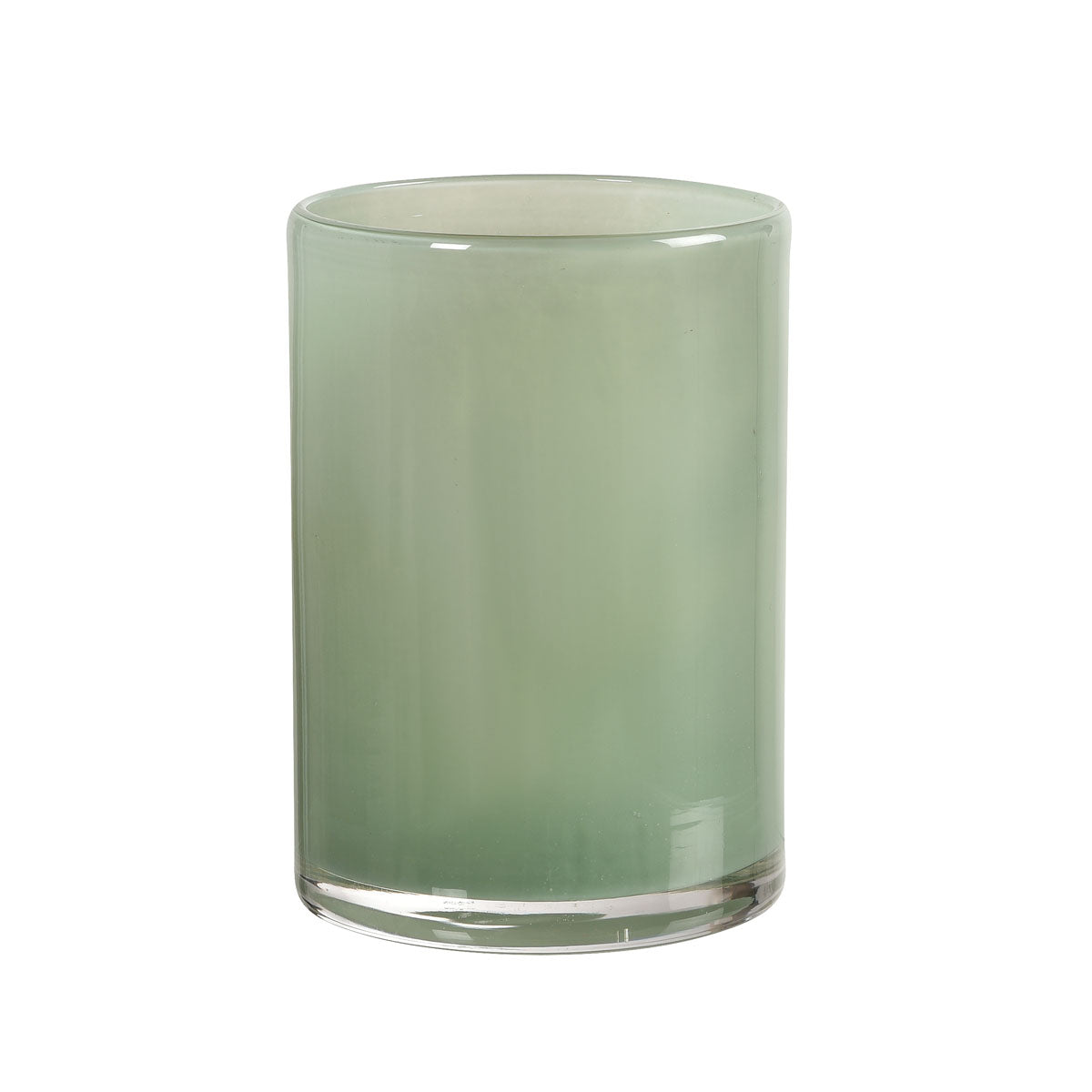 Kerzenhalter 'Silky' aus Glas, grün