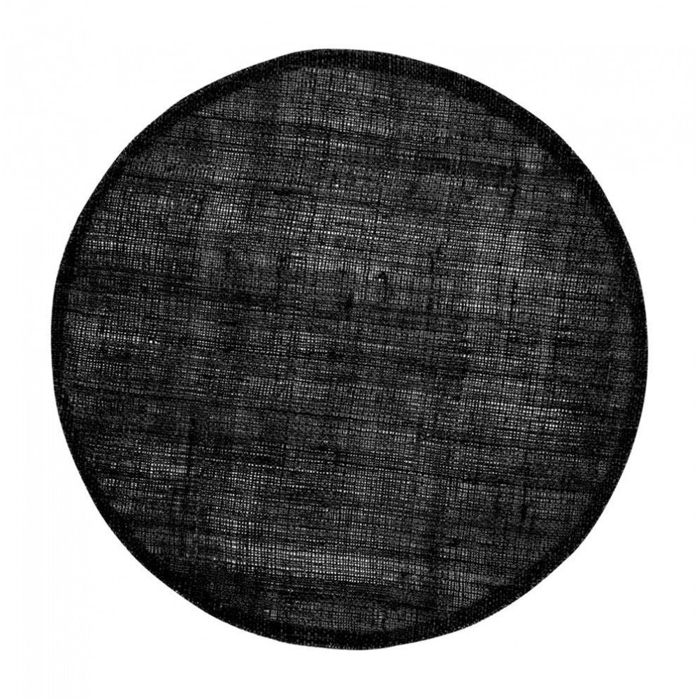 Tischset aus Leinen, Schwarz