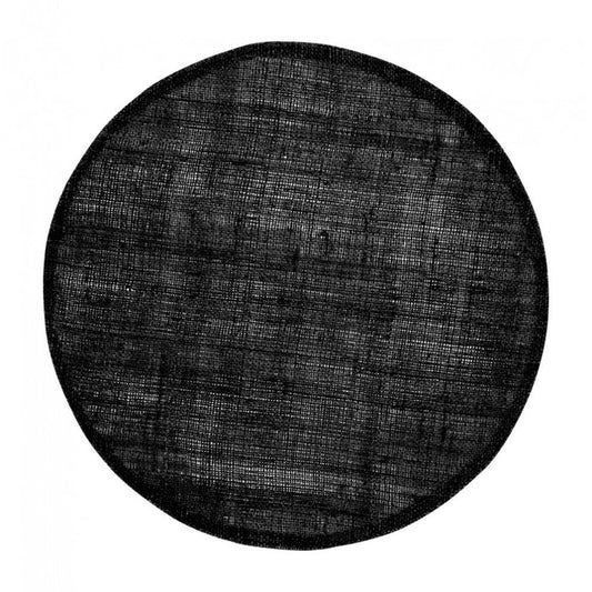 Tischset aus Leinen, Schwarz