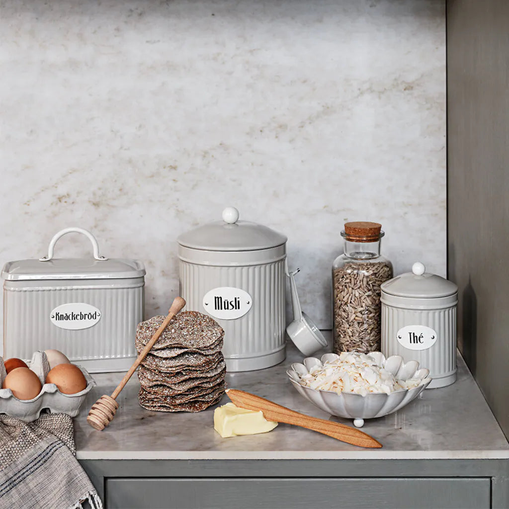 Dose ‘Hugo’ für Knäckebrot, Beige
