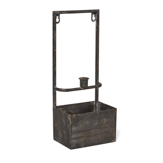 Wandbehälter mit Kerzenhalter