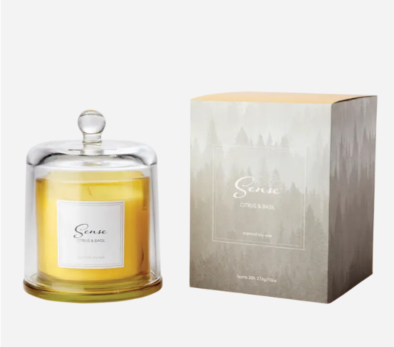 Duftkerze, 'Sense' Citrus & Basil