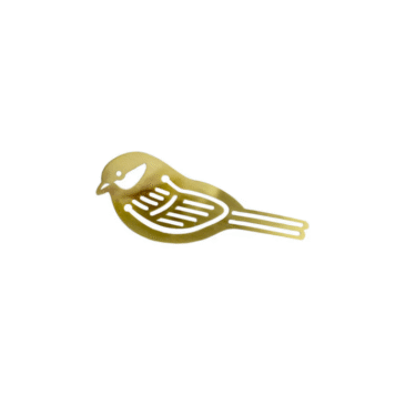 Lesezeichen aus Metall, Vogel
